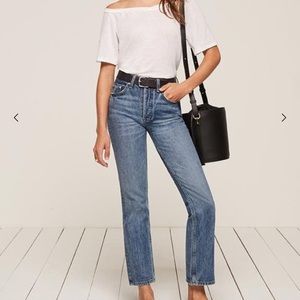 FINAL PRICE $ reformation boyfriend blue jeans 25